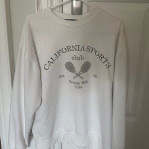 White Crewneck with Writng
